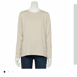 NWT Apt. 9 Drop Shoulder Sweatshirt